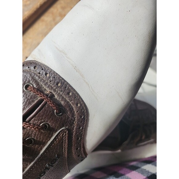 FootJoy Golf Shoes Men\'s Size 13 Medium Stock #45500 white & Brown